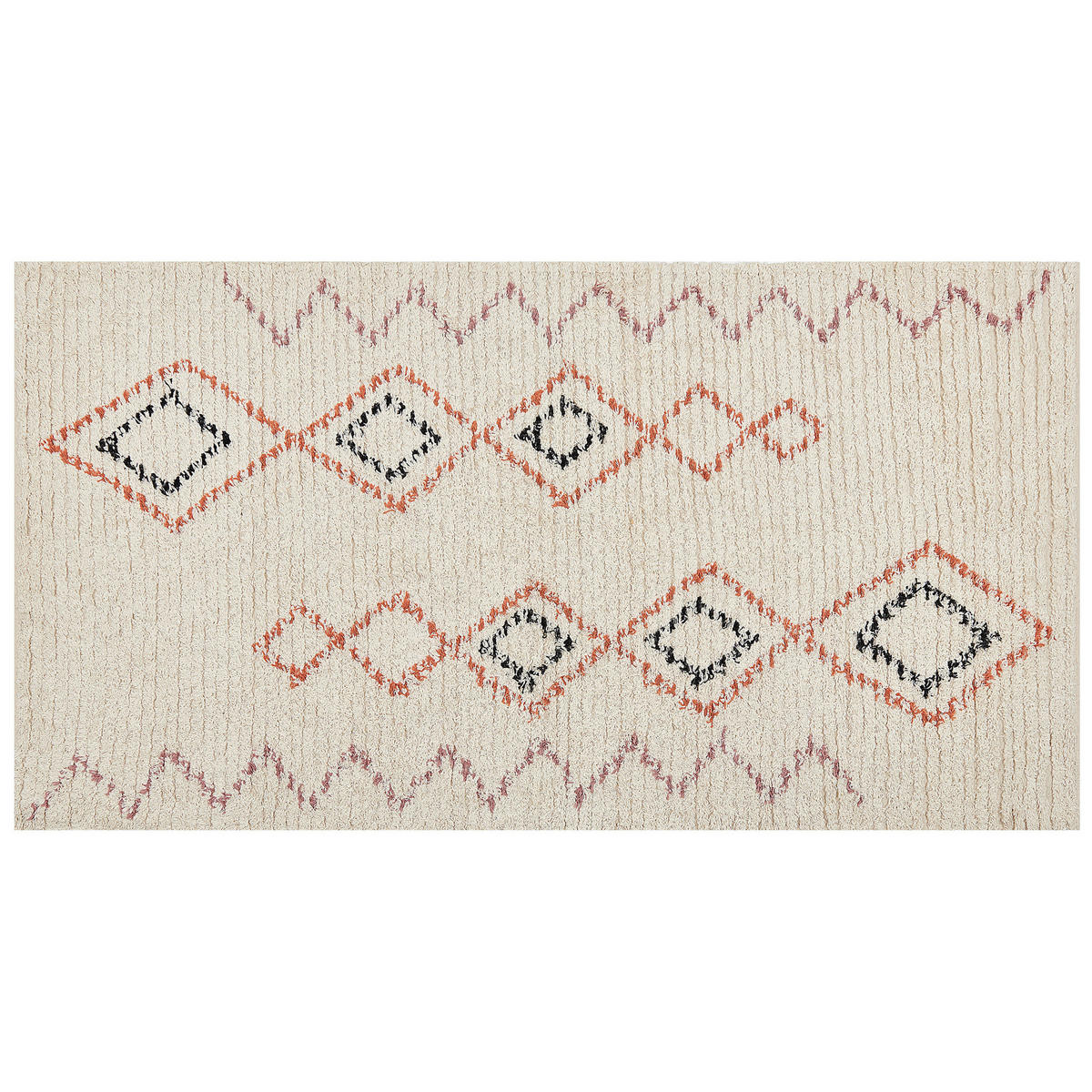 KURZFLOR-TEPPICH Guwahati 150/80 cm - Beige, Textil (80/150cm) - Beliani