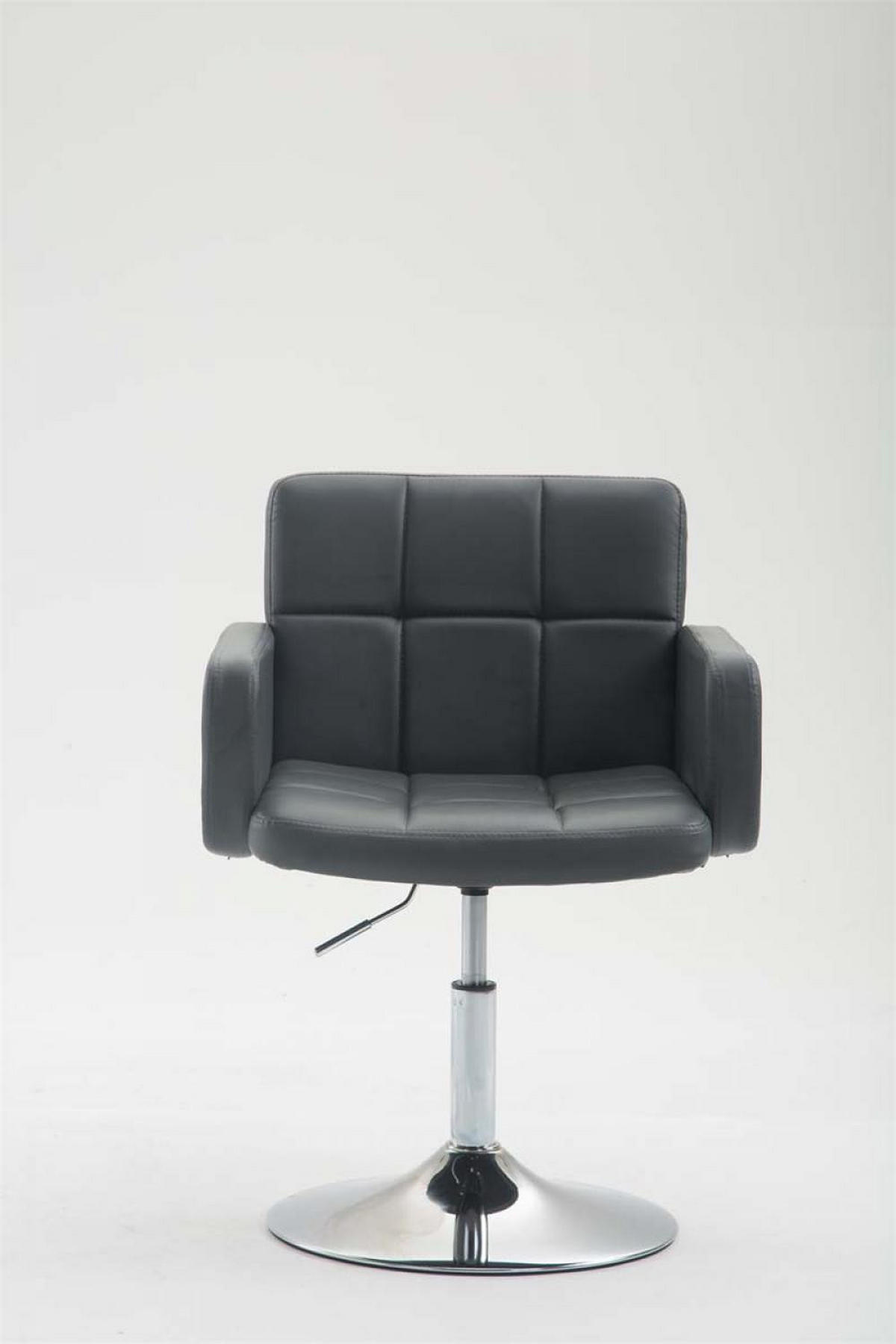 SESSEL Lederlook grau - Grau, Textil/Metall (58/80/48cm) - CLP