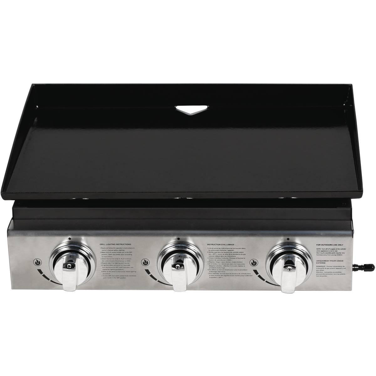 PLANCHA - "Presto 3" - 3 Brenner - 7,5 kW - Grau - Grau, Metall (39/20/58cm) - Habitat Garten