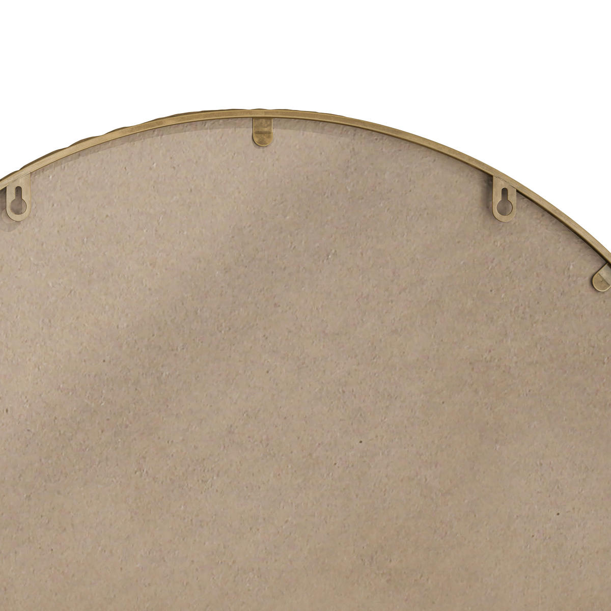 WANDSPIEGEL 61x2.5x91 cm Gold aus Eisen & gehärtetem Glas mit Bogen-Design - Goldfarben, Glas (2.5/91/61cm) - Modfu