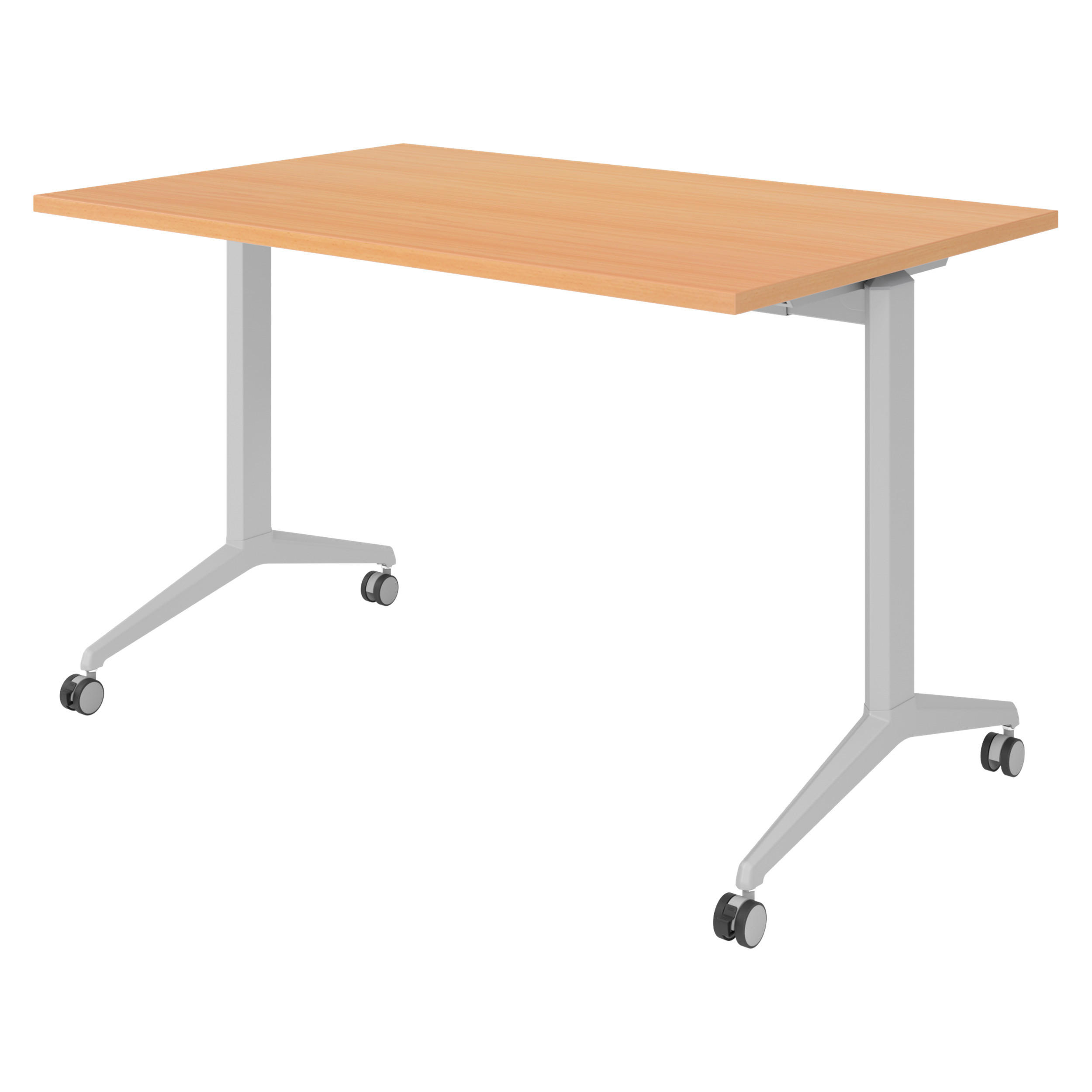 bümö Seminartisch Buche, Silber 120x75x80 cm
