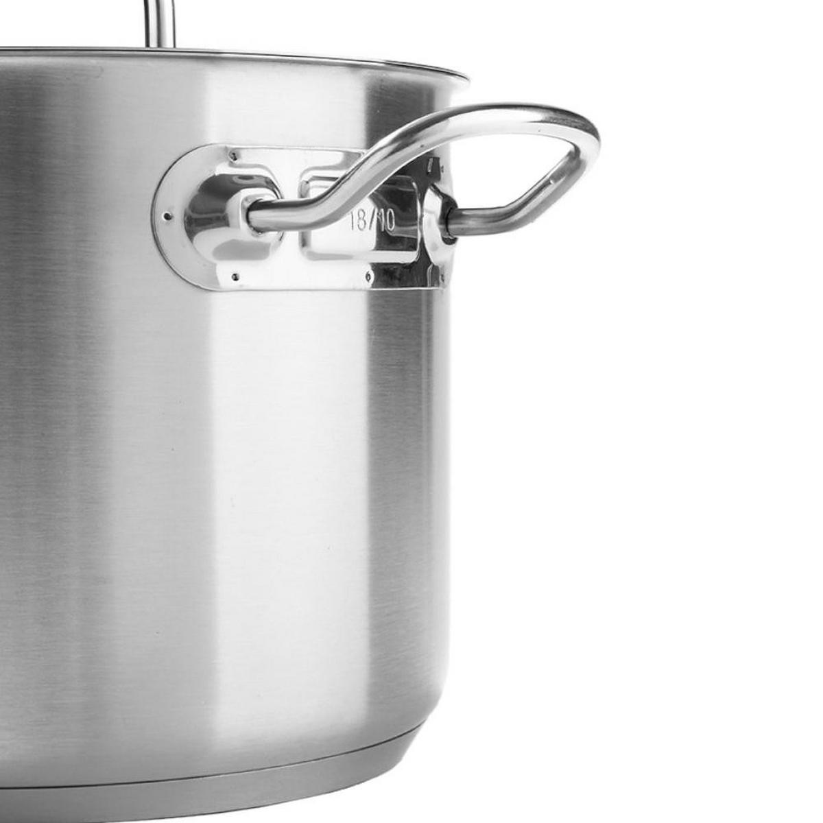 TOPF 3441661 - Silberfarben, Metall (25/30/25cm) - Hendi