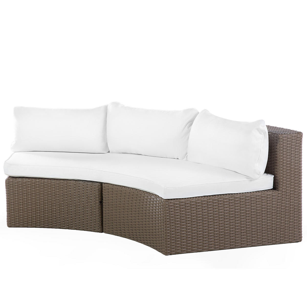 LOUNGE-SET braun Severo - Braun, Kunststoff - Beliani
