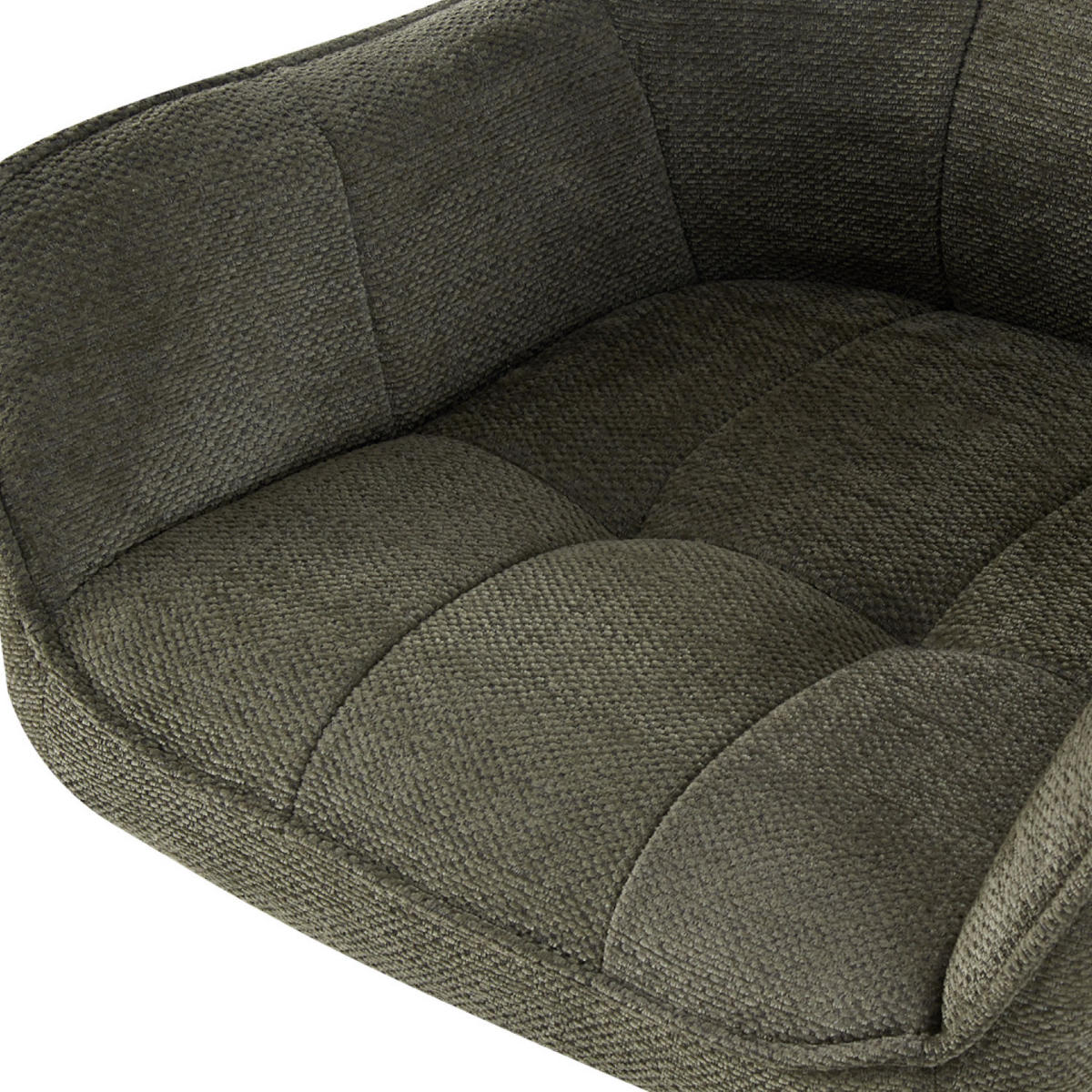 ESSZIMMERSTUHL THOMAS-JILL 2er-Set 4-Fuss-Gestell - Dunkelgrün/Weiß, Textil (61/82/62cm) - DUBI Möbel