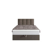 BOXBETT DUO 1 100x200 Cosmic 03, mit Matratze H3 und Topper, Braun - Braun, Holz/Kunststoff (100/200cm) - Bedante