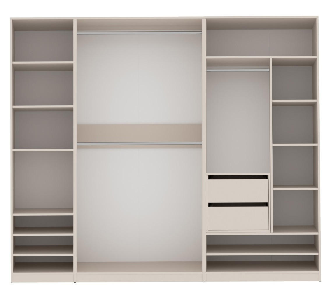 BEGEHBARER KLEIDERSCHRANK TRES F/C CASHMERE 240/206/51 cm - Kaschmir, Holzwerkstoff (240/206/51cm) - Marmex Möbel