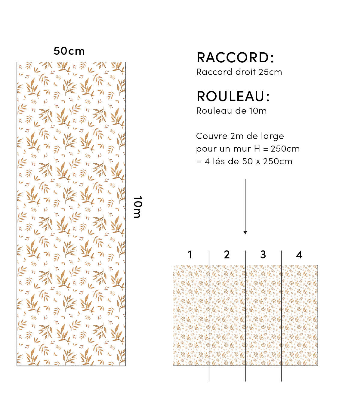 VLIESTAPETE Norwood 50 cm x 10 m, braun - Braun, Papier (50/1000cm) - Lilipinso