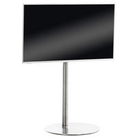 TV RACK Metall Edelstahl - Edelstahlfarben, Metall (64/100/53cm) - CLP