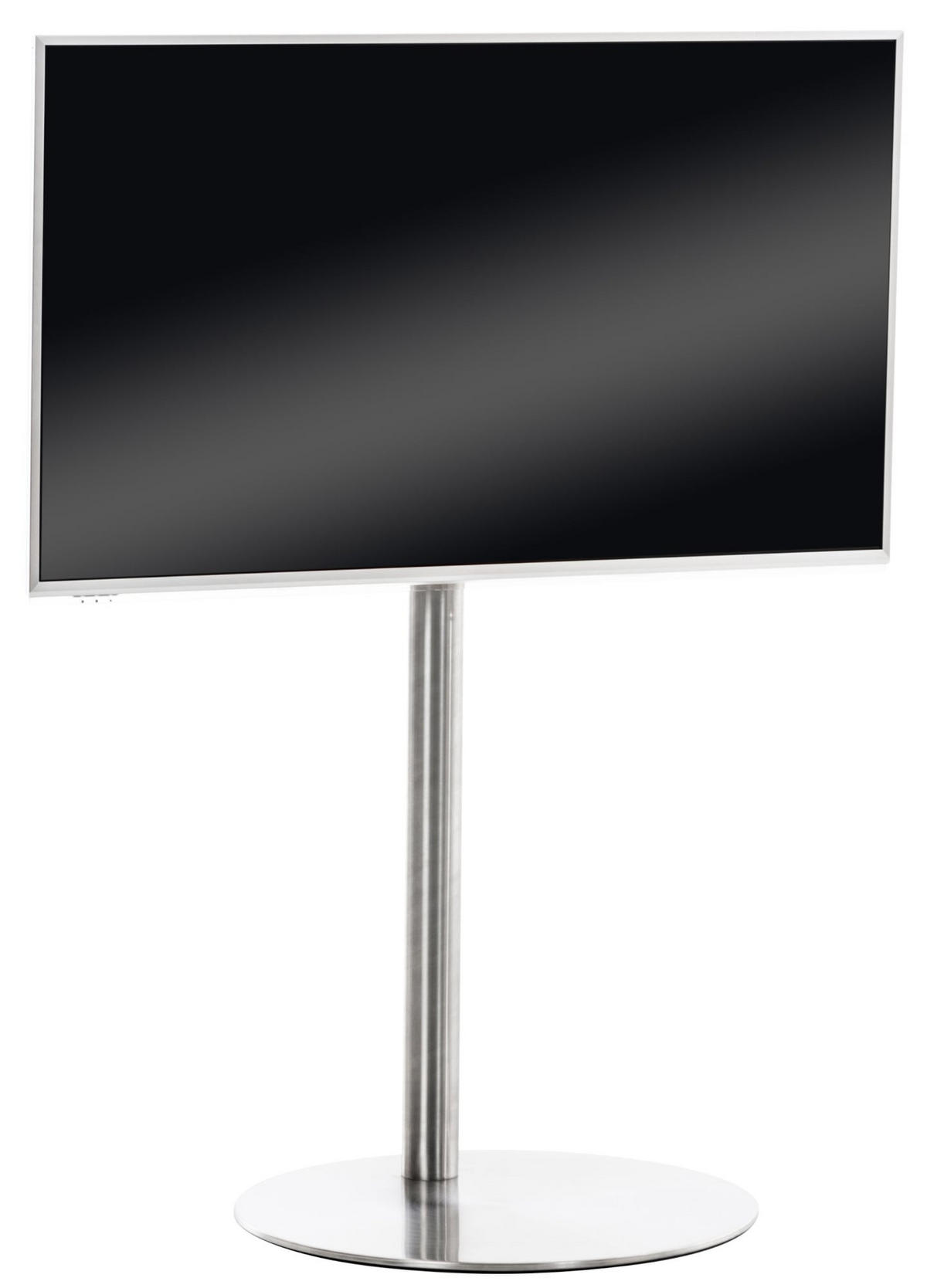 TV RACK Metall Edelstahl - Edelstahlfarben, Metall (64/100/53cm) - CLP