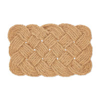 FUSSMATTE Kokos - Beige, Textil (75/45cm) - Relaxdays