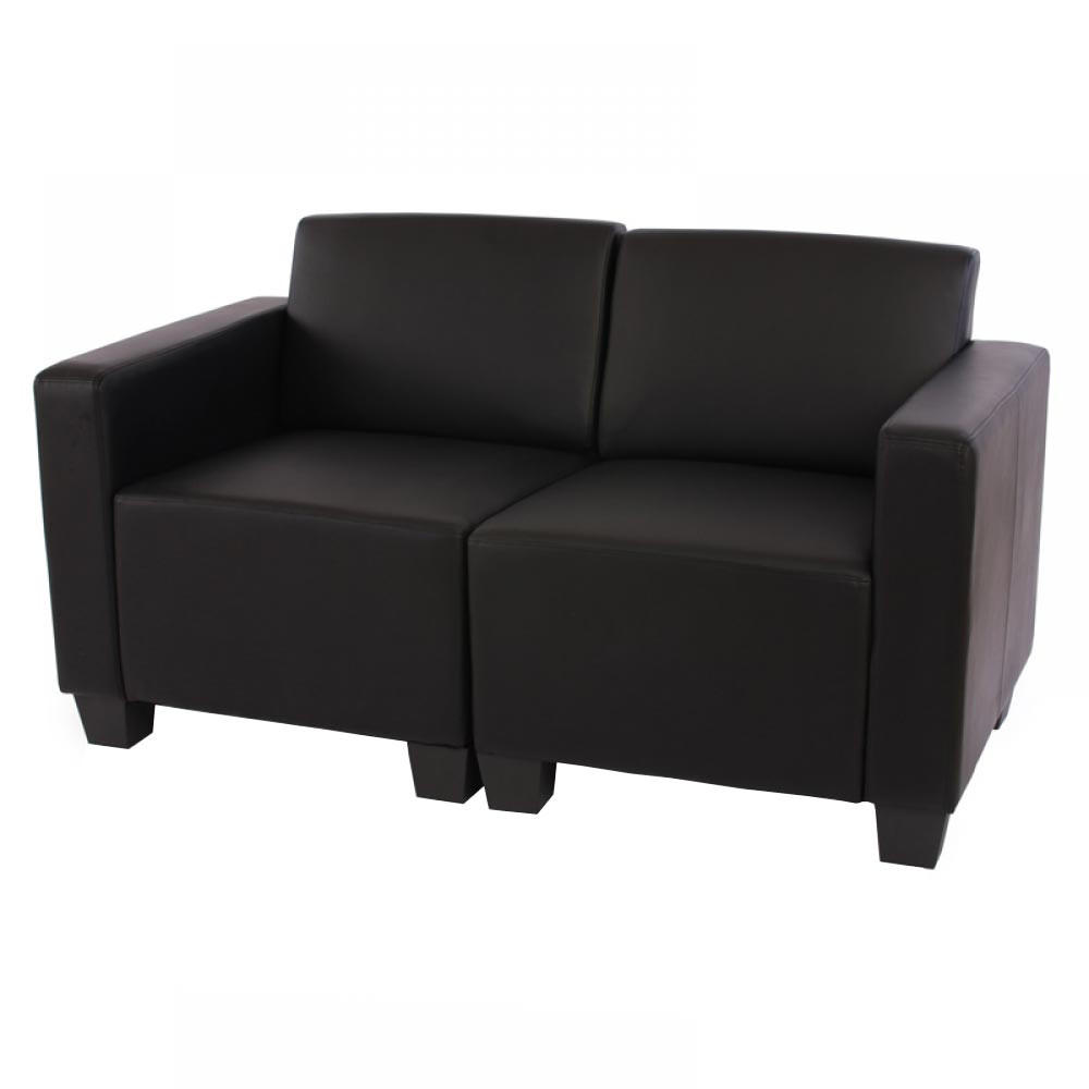 2-SITZER SOFA Schwarz - Schwarz, Textil (136/76/72cm) - MCW