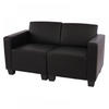2-SITZER SOFA Schwarz - Schwarz, Textil (136/76/72cm) - MCW