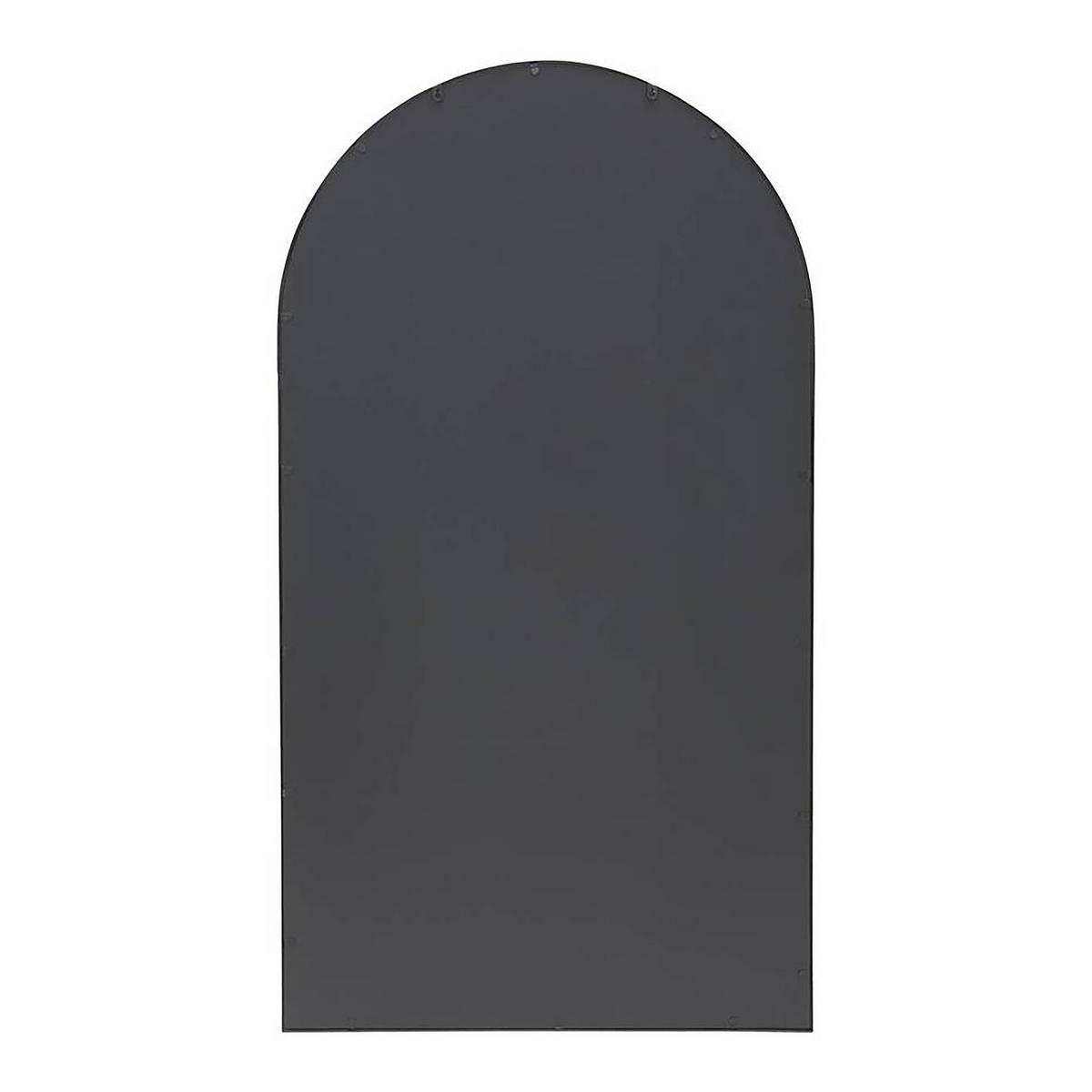 SPIEGEL - halbrund - Metall - Schwarz - Schwarz, Metall (88/160/2.5cm) - home24