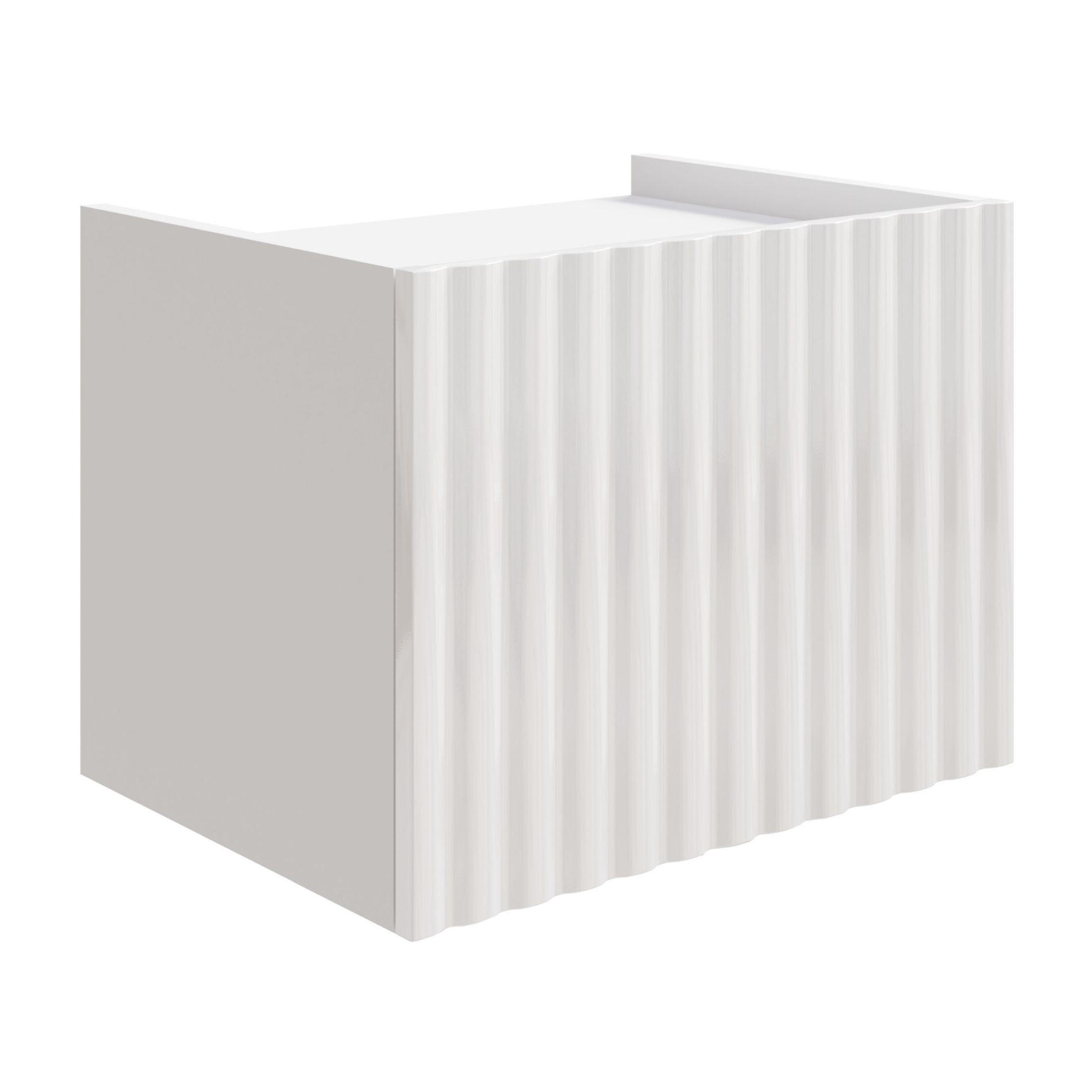 NACHTTISCH hängend Fiorra Weiß Hochglanz, 48 cm - Weiß, Holzwerkstoff (48/37/37cm) - Selsey