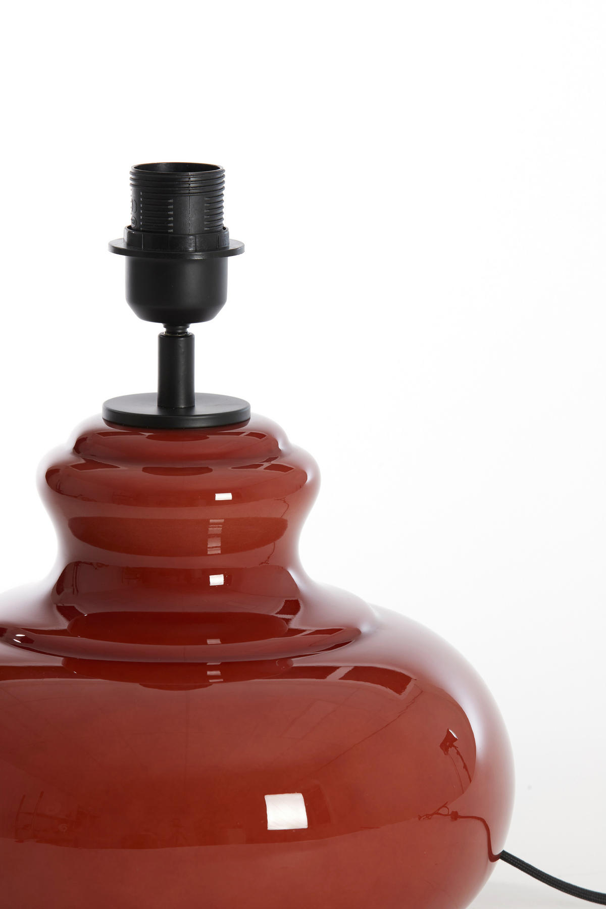 LAMPENFUSS Grün Braun Ø28,5/33 cm - Braun, Glas (28.5/28.5/33cm) - Light & Living