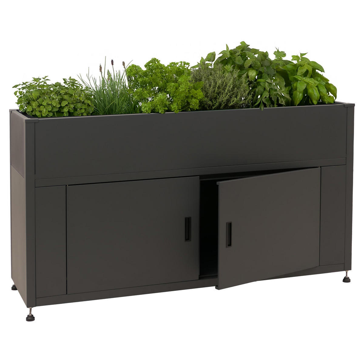 HOCHBEET Anthrazit - Anthrazit, Metall (161/91/51cm) - MCW