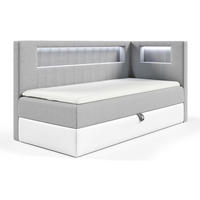 KINDERBETT GARETH 3 - Weiß/Grau, Holzwerkstoff (103/212cm) - Meblini