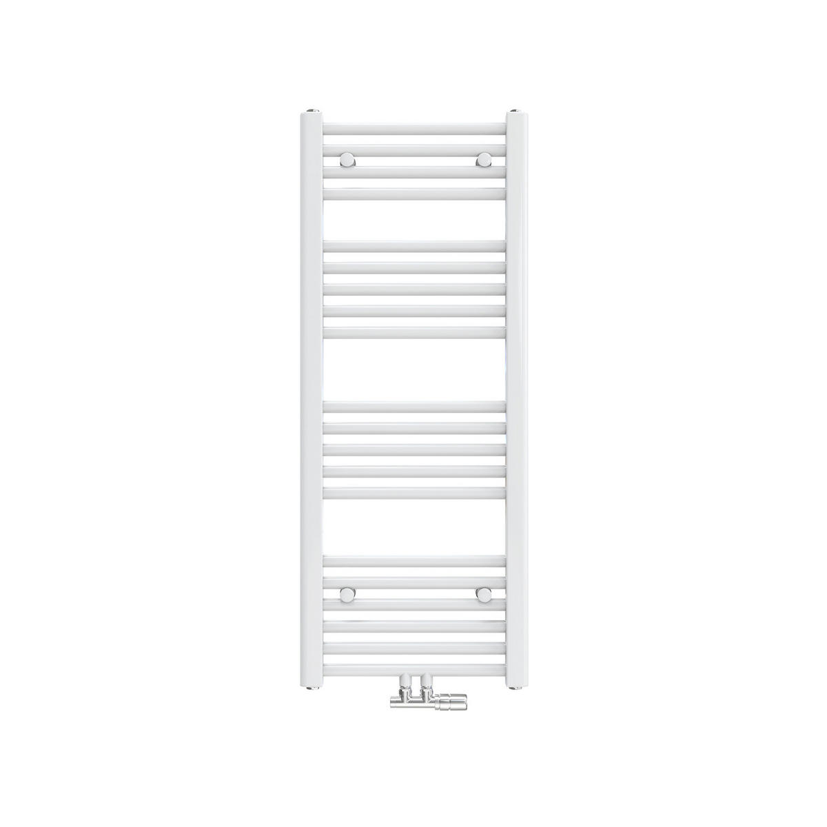 HEIZKÖRPER Handtuchheizkörper wasserführend 100/40/3 cm - Weiß, Metall (40/100/3cm) - EMKE