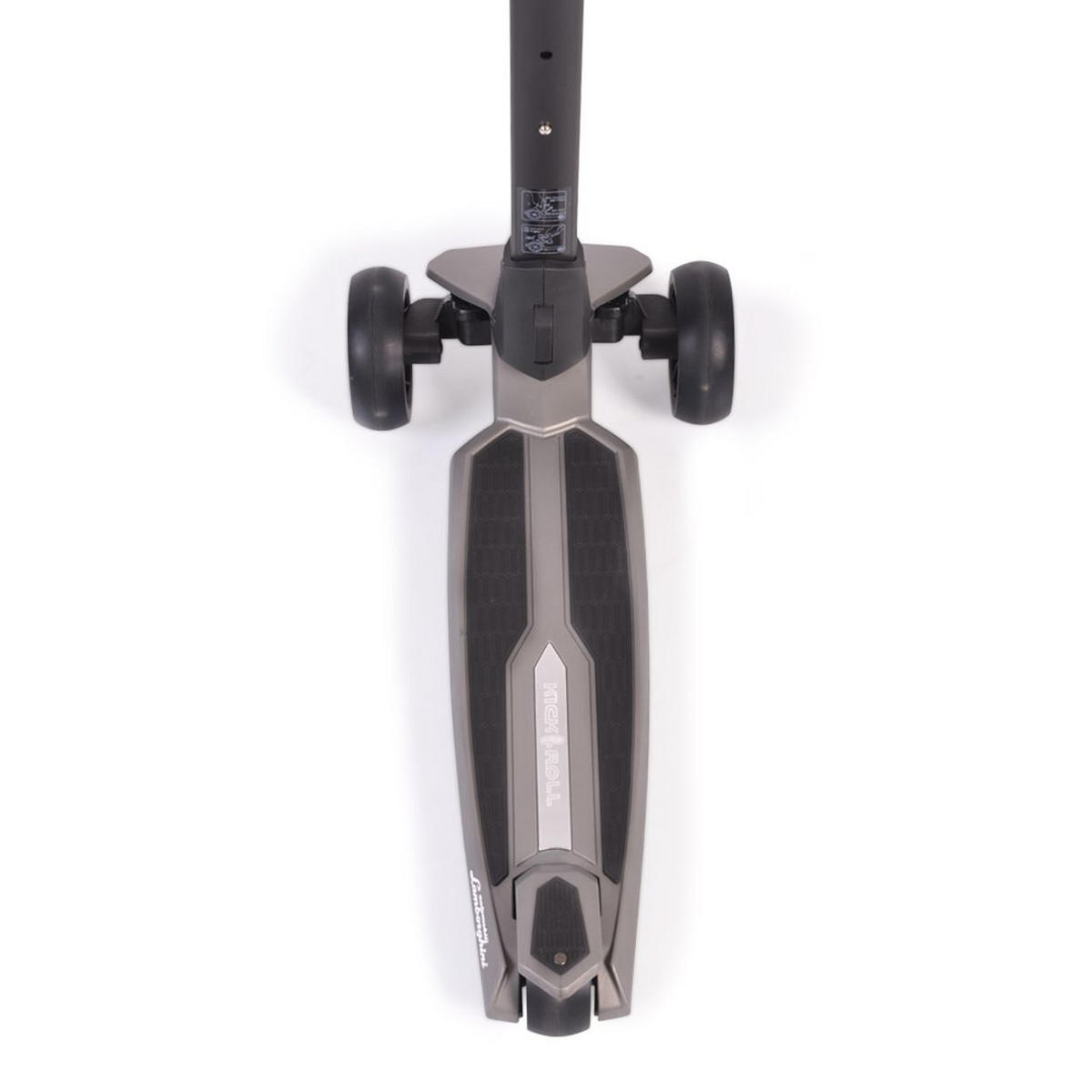 KINDERROLLER Lamborghini grau klappbar PU-Räder ABEC-7 LED-Räder Bremse - Grau, Metall (59/30/82cm)