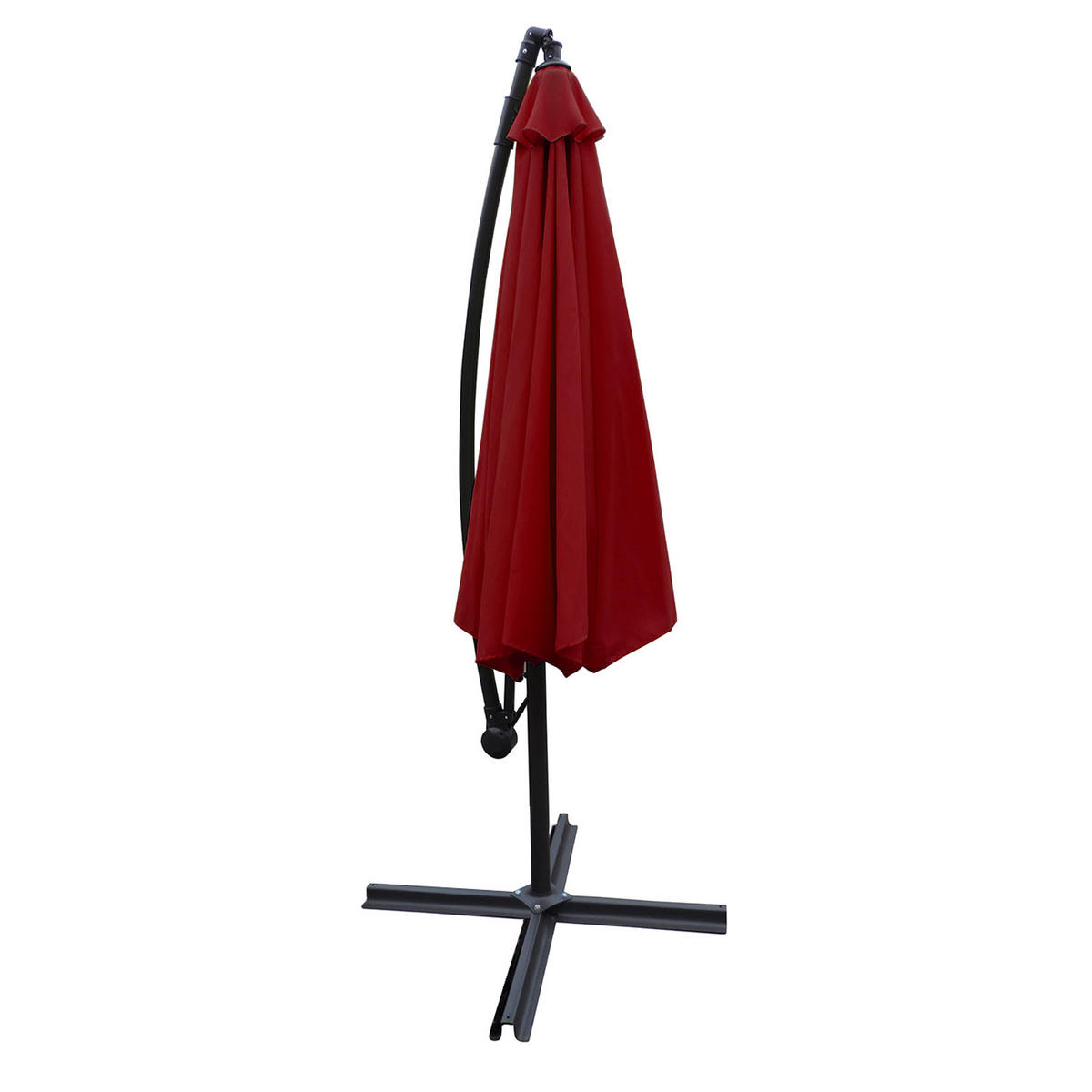 SONNENSCHIRM Molokai Rot 270/270 cm - Rot, Textil (270/270cm) - Happy Garden