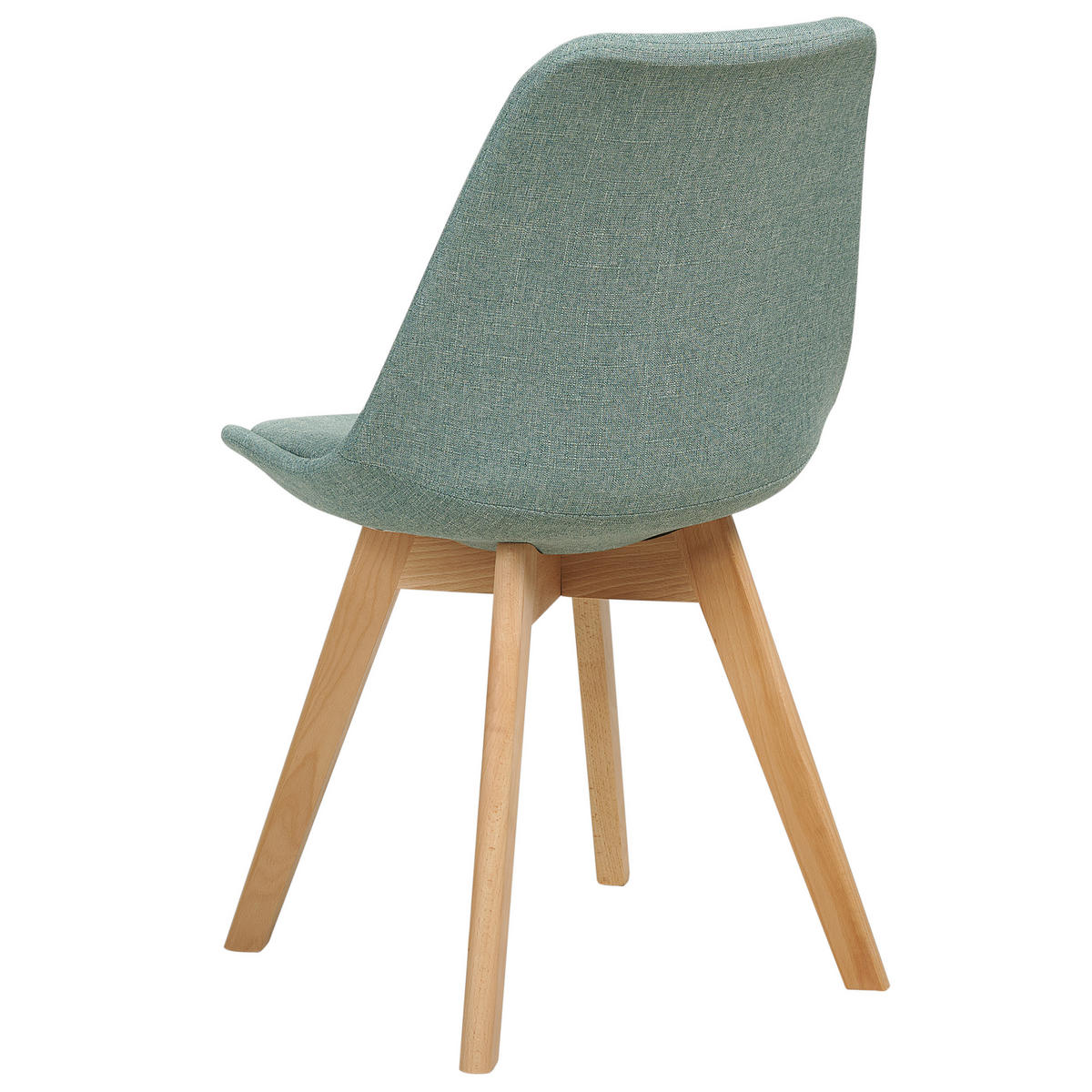 ESSZIMMERSTUHL 2er-Set Polsterbezug Grün Dakota - Grün, Holz/Textil (44/84/43cm) - Beliani