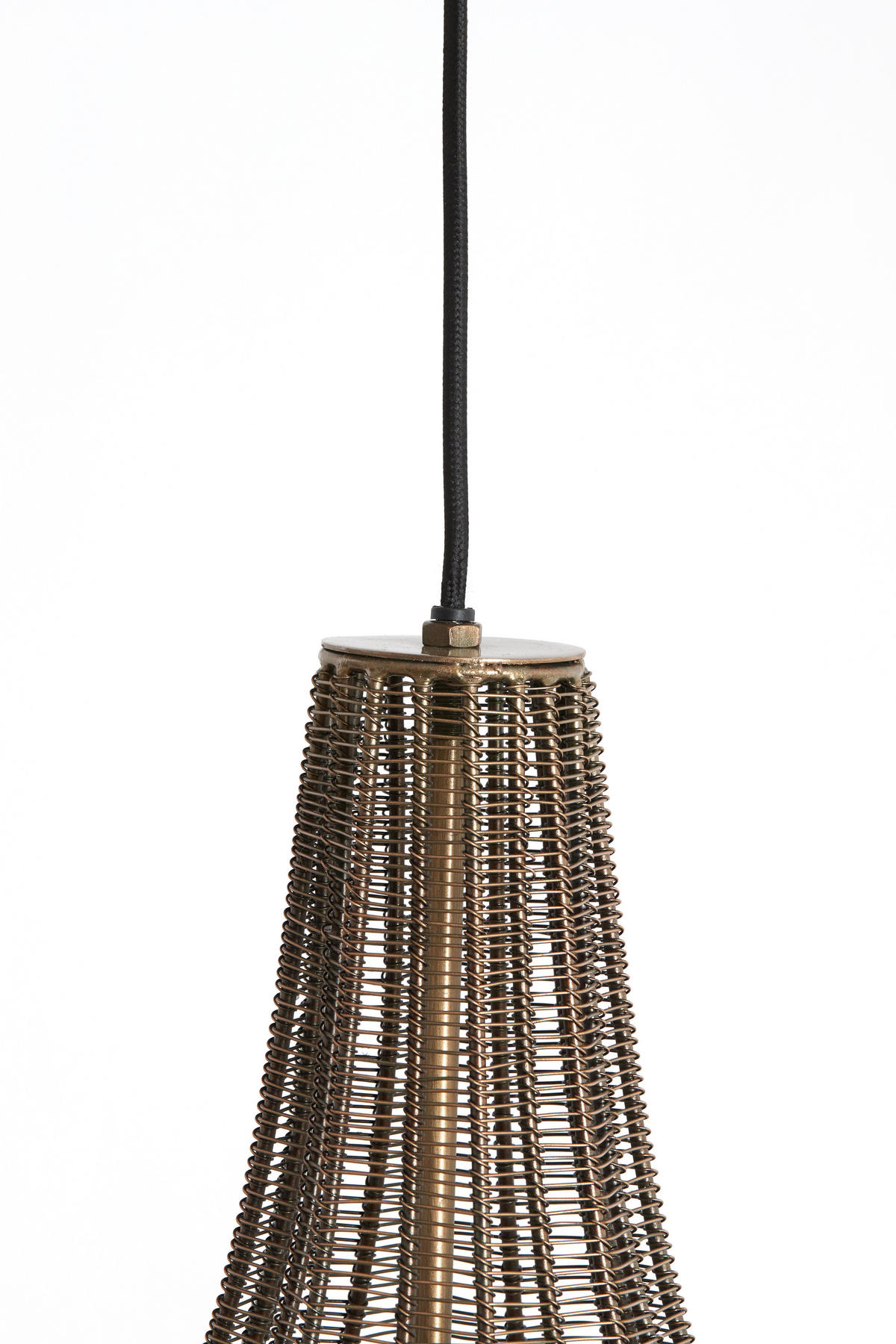 HÄNGELAMPE Mariama Bronze Ø25/41,5 cm - Bronzefarben, Metall (25/25/41.5cm) - Light & Living