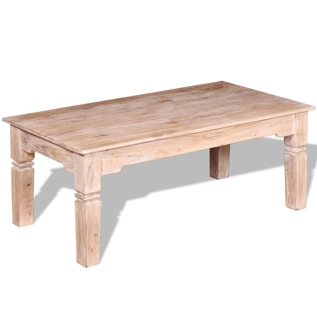 COUCHTISCH Akazienholz 110x60x45 cm - Braun, Holz (60/110/45cm) - furnicato