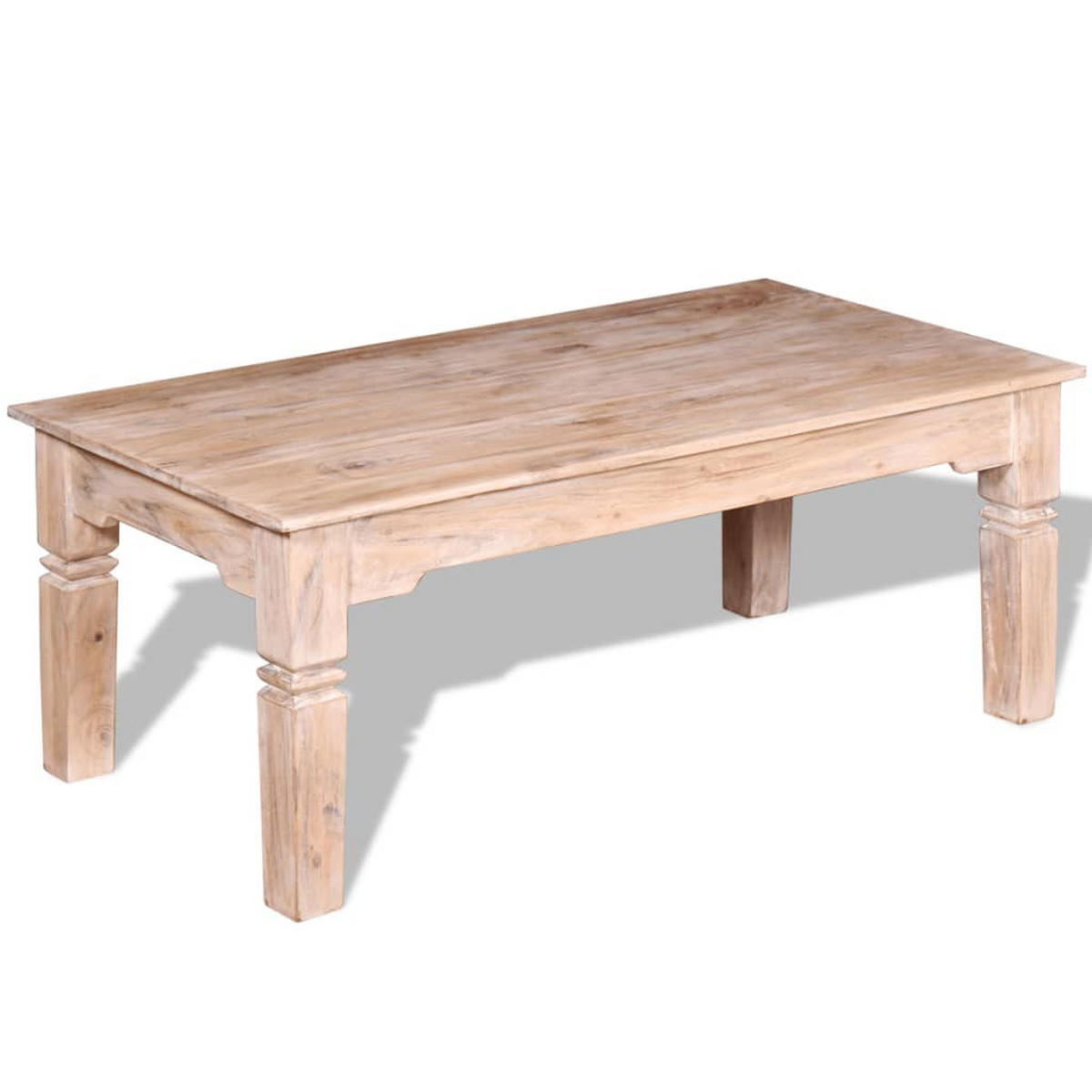 COUCHTISCH Akazienholz 110x60x45 cm - Braun, Holz (60/110/45cm) - furnicato