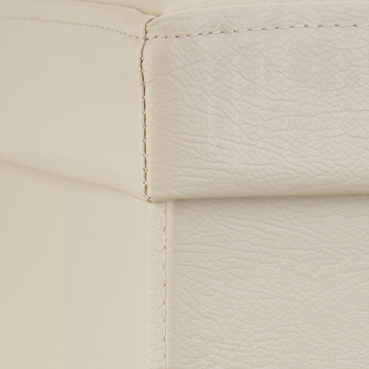 SITZBANK Stauraum - Creme, Holzwerkstoff/Kunststoff (38/38/76cm) - Relaxdays