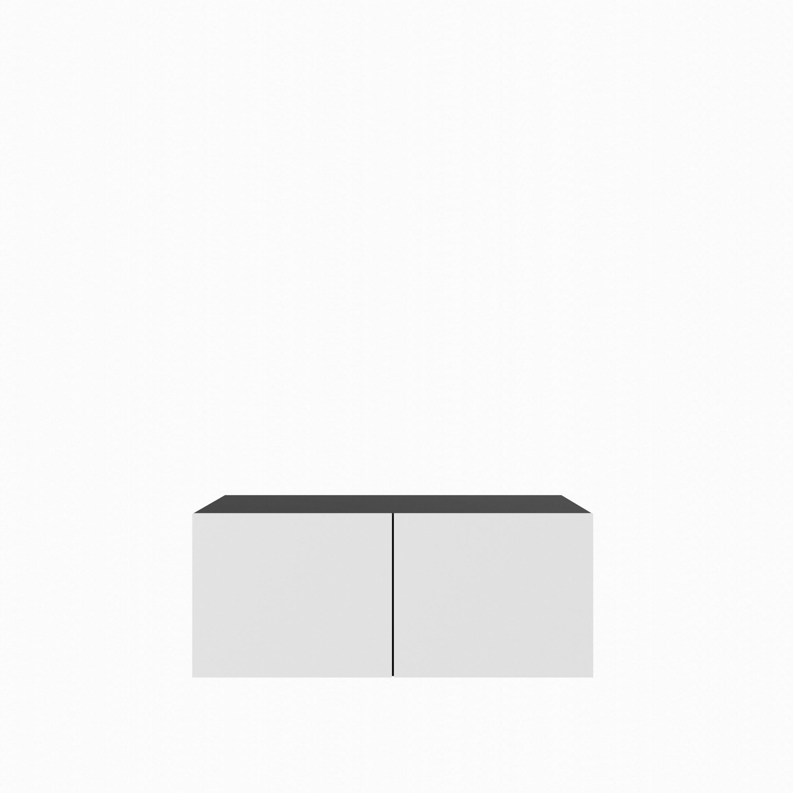 LOWBOARD MIVO 100/41/40 cm, Hängender TV-Schrank Anthrazit / Weiß - Anthrazit/Weiß, Holzwerkstoff (100/41/40cm) - MASSENO