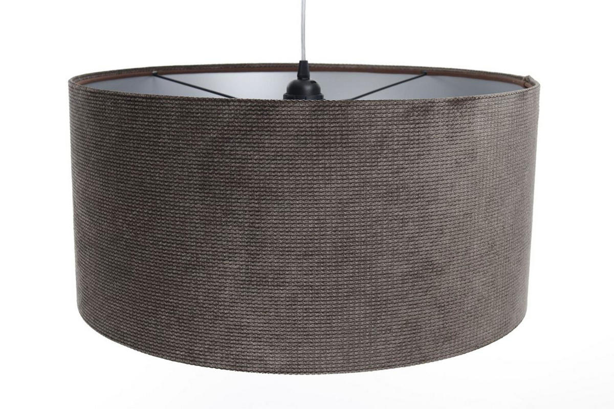 HÄNGELEUCHTE Silber 40/20 cm - Silberfarben/Braun, Kunststoff (40/0.4/20cm) - ONZENO