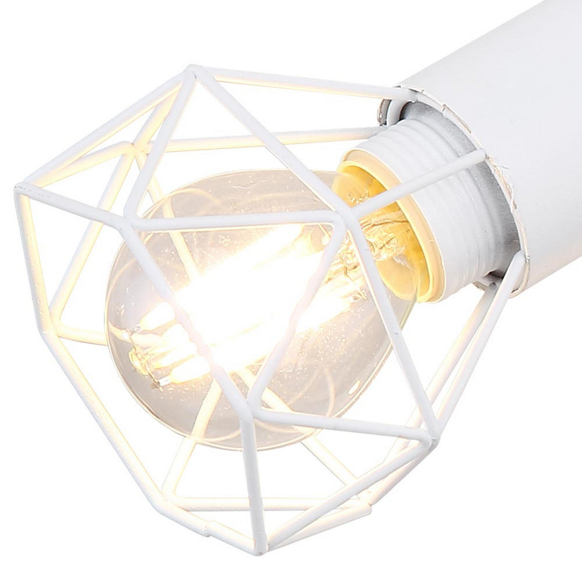LED DECKENLEUCHTE Metall Weiß Rund - Weiß, Metall (36/36/20cm) - Globo Lighting