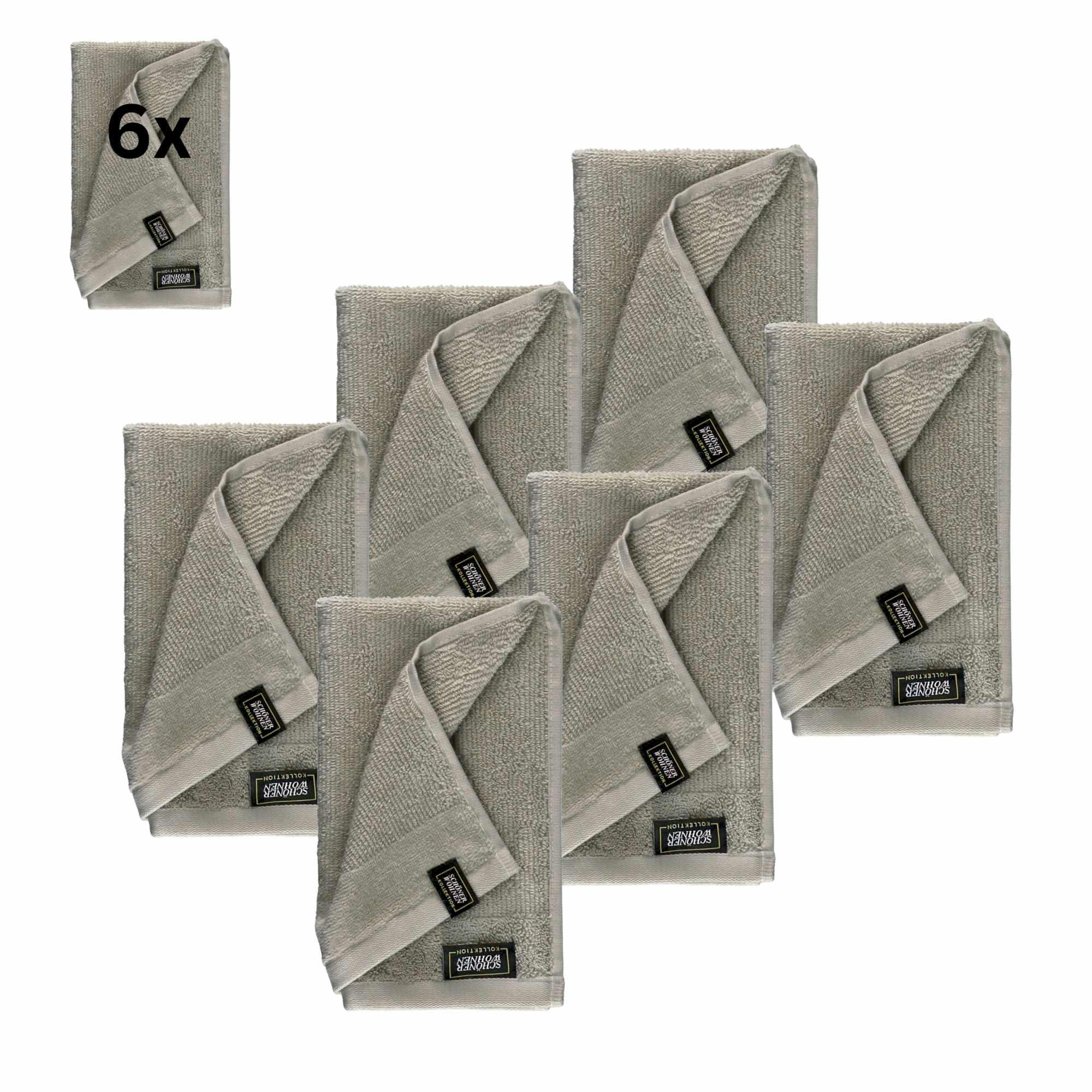 GÄSTEHANDTUCH SENSE-6 - Sandfarben, Textil (30/50cm) - Schöner Wohnen