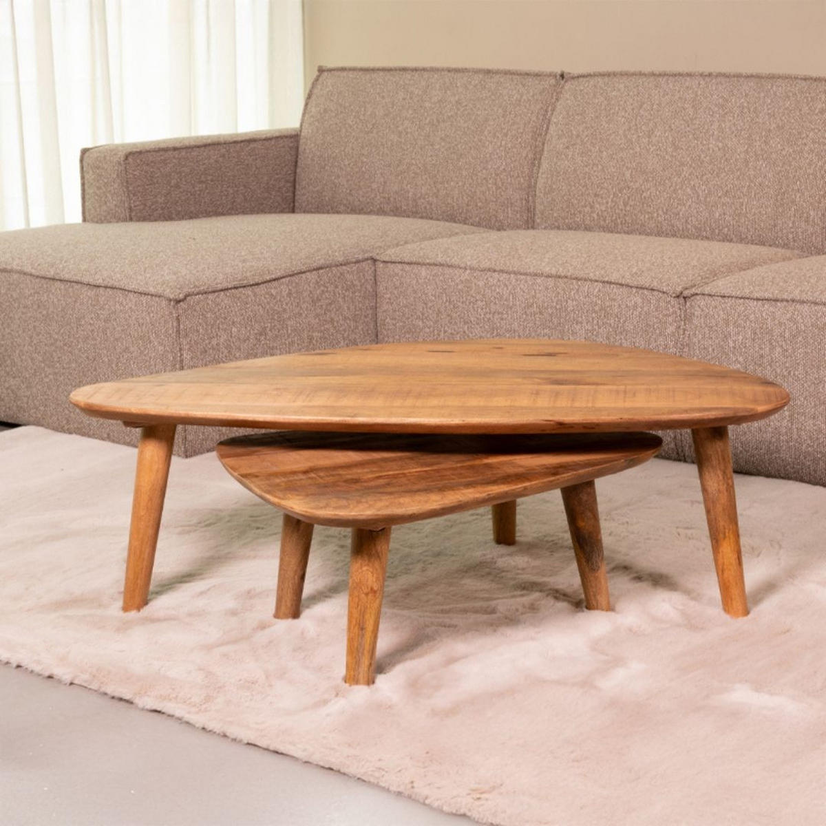 COUCHTISCH Gregg - Brown - 110/64/38 cm - Braun, Holz (64/110/38cm) - LABEL51