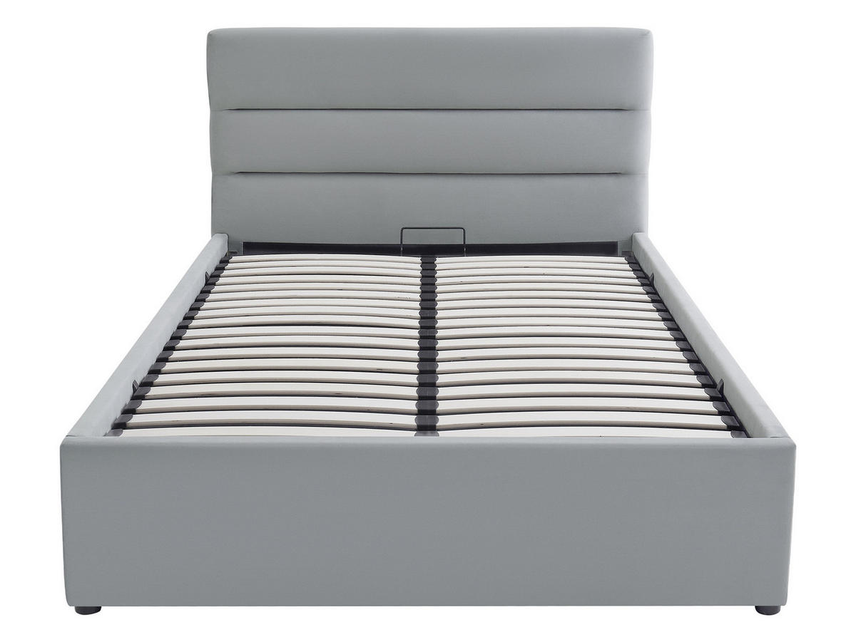 POLSTRBETT Lutko 8040 Single - Schwarz/Naturfarben, Holzwerkstoff/Kunststoff (120/200cm) - MIRJAN24