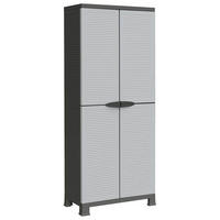 KUNSTSTOFFSCHRANK 68/39/171,5 Cm - Grau, Kunststoff (39/171.5/68cm) - vidaXL