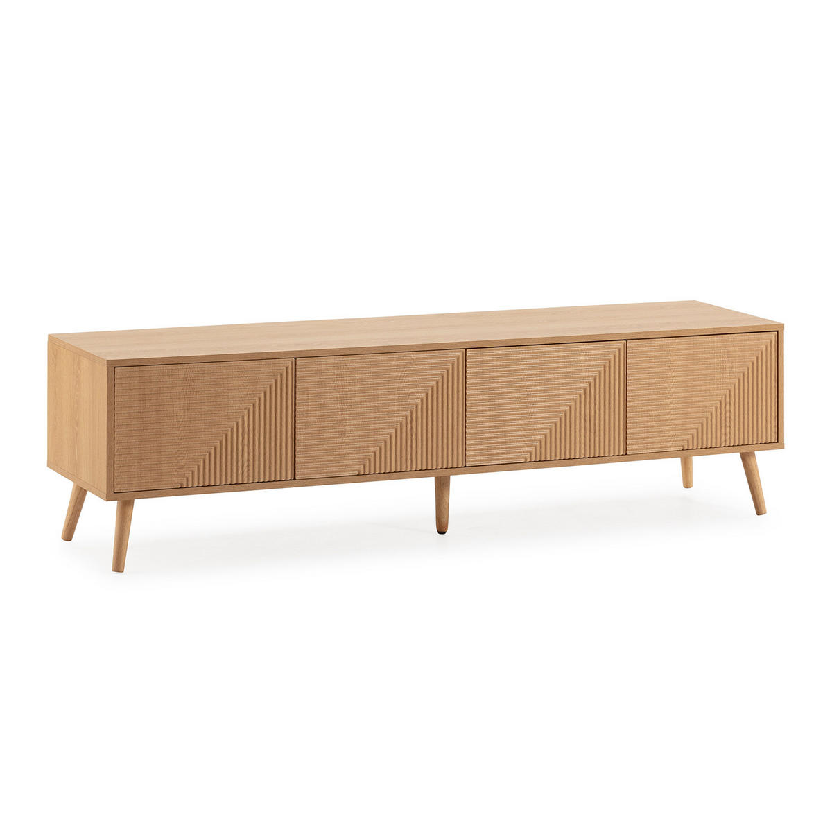 TV-ELEMENT Telmo 4 türen Eichenfarbe 160 cm - Honigeiche, Holzwerkstoff (160/45/40cm) - VS Venta-stock