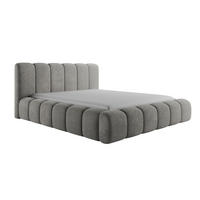 BETT SOFINA - Dunkelgrau, Holzwerkstoff (120/200cm) - Meblini