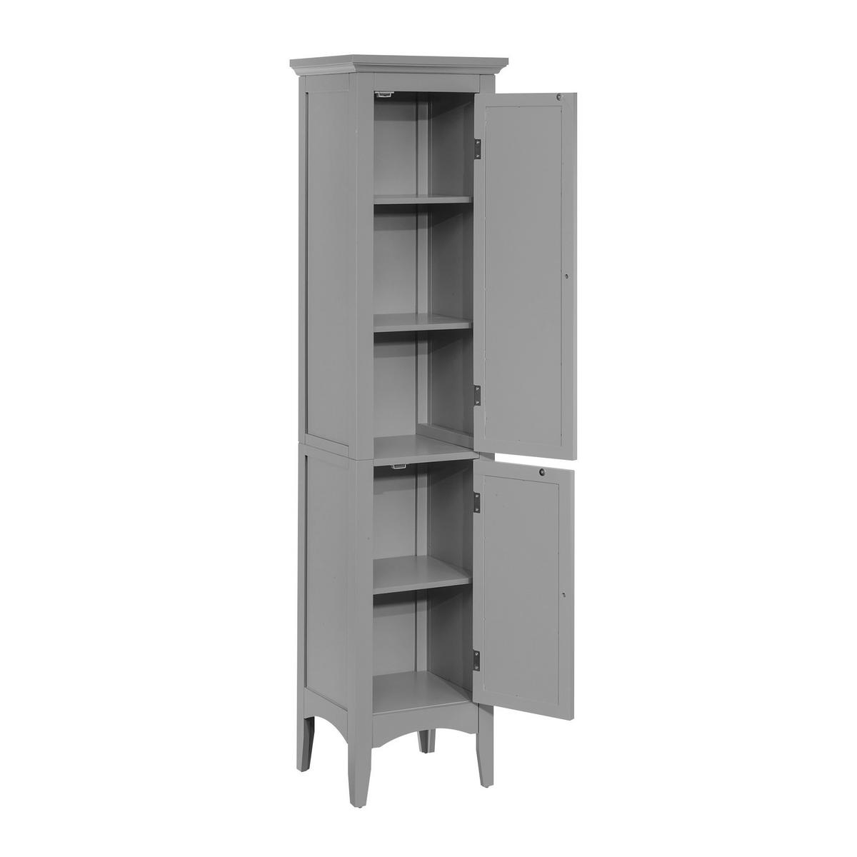 HOCHSCHRANK Grau - Grau, Holzwerkstoff (38.1/160/33cm) - Teamson Home