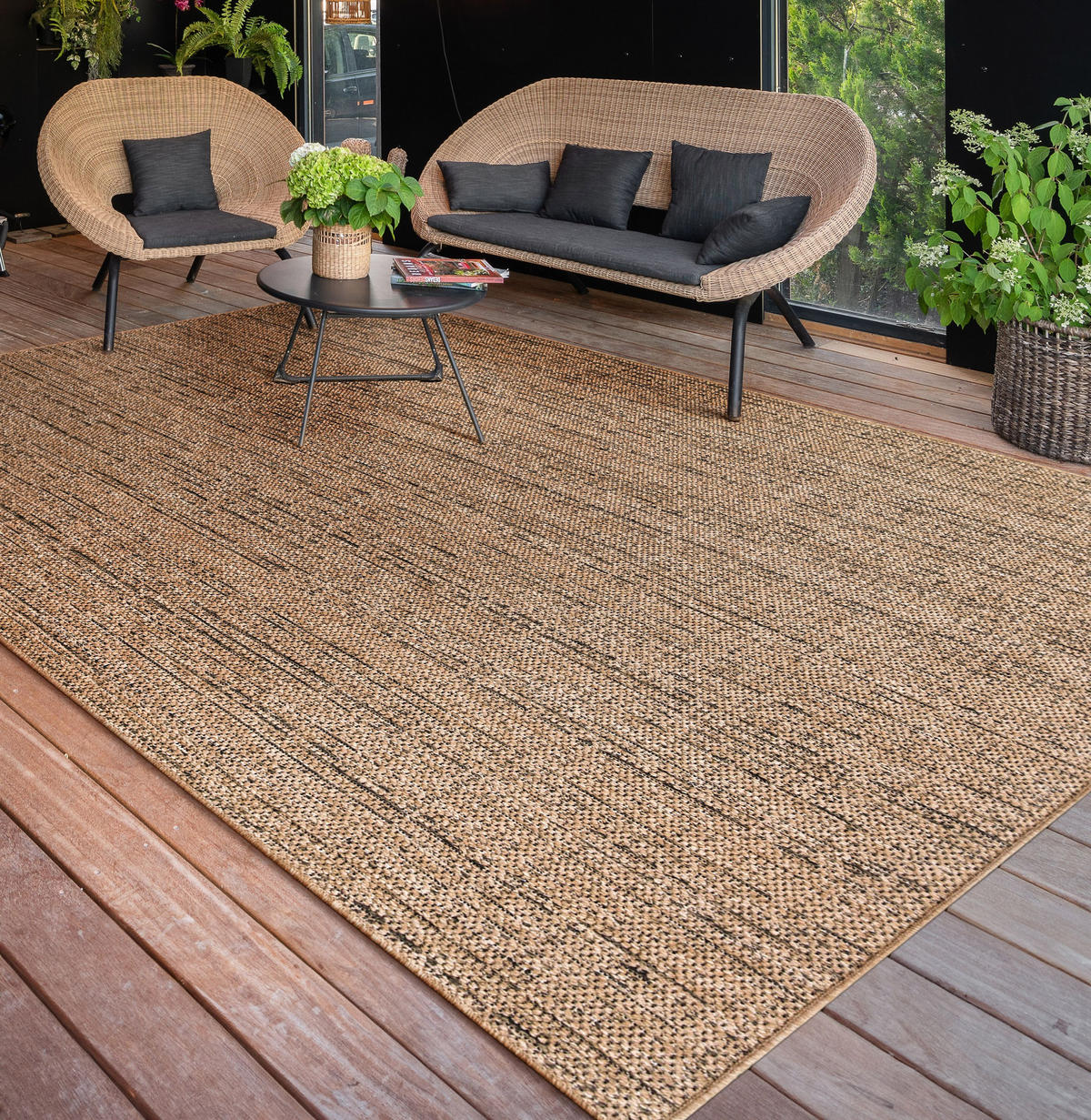 OUTDOORTEPPICH 120/160 cm Aachen 781 - Beige, Textil (120/160cm) - Paco Home