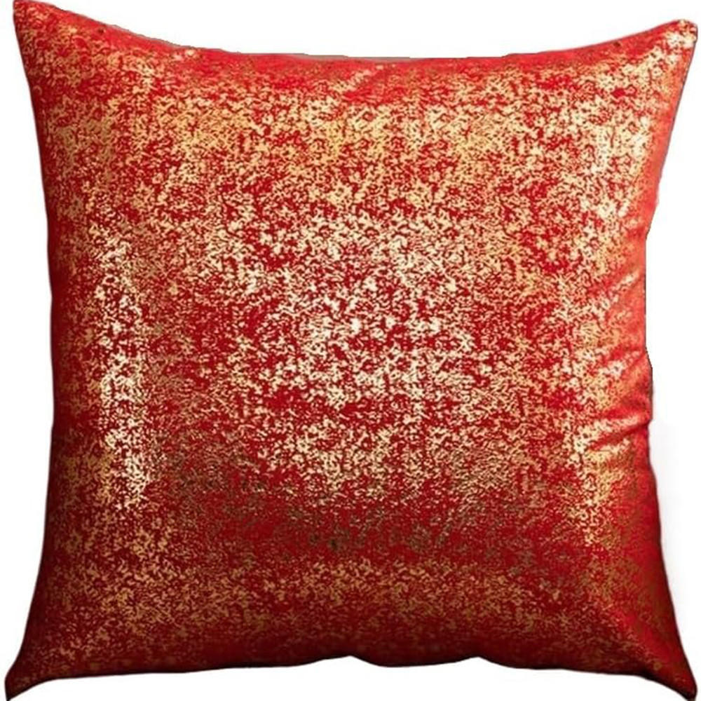 KISSENHÜLLE Velvety 45/45 cm，2er-Set - Rot, Textil (45/45cm) - Kaket