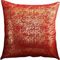 KISSENHÜLLE Velvety 45/45 cm，2er-Set - Rot, Textil (45/45cm) - Kaket