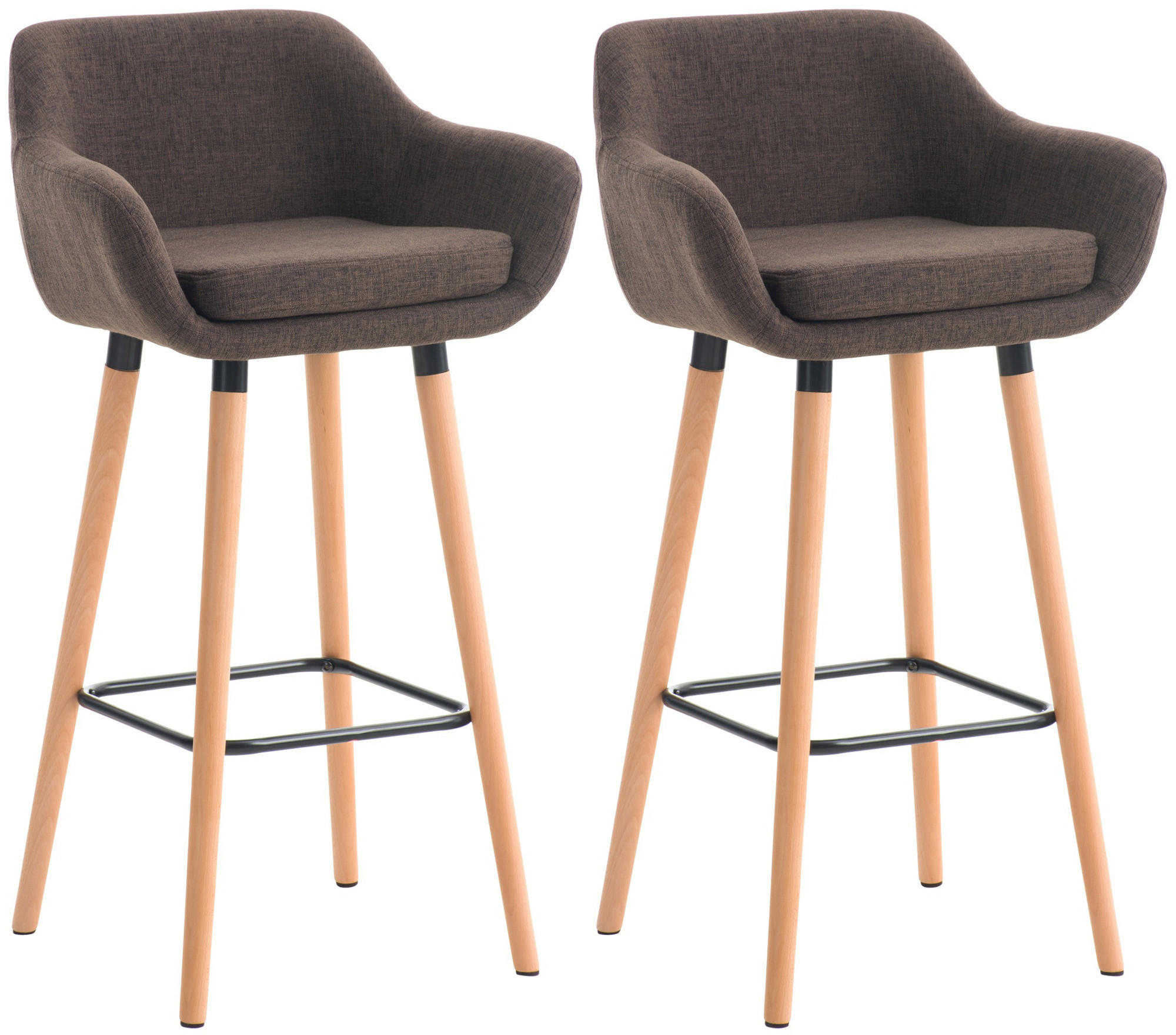 Deluke Barhocker Braun 55x99x46 cm