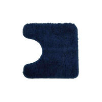 BADEMATTE MIT WC AUSSCHNITT Florenz - Dunkelblau, Textil (45/45cm) - WohnDirect