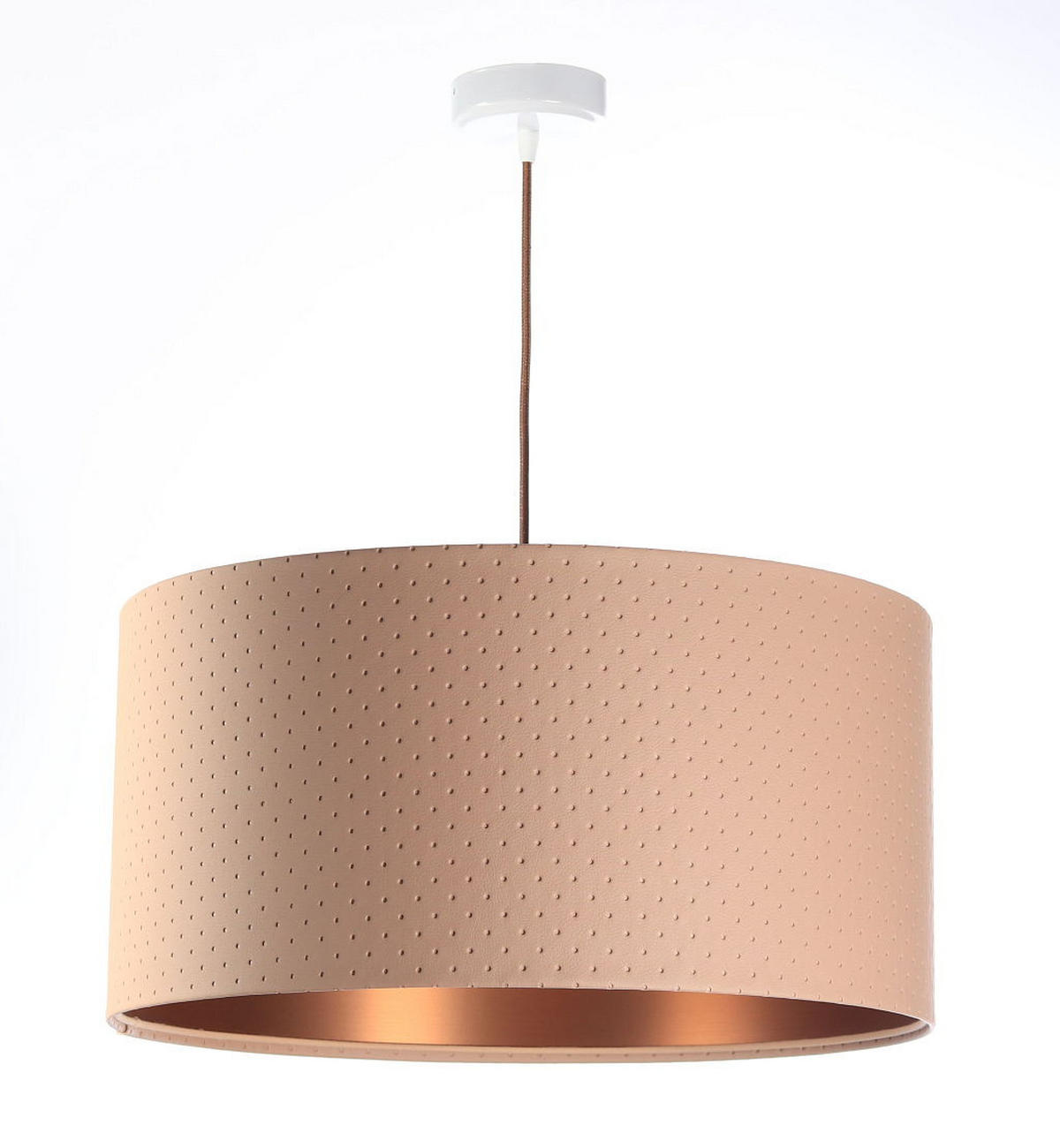 HÄNGELEUCHTE Kupfer 50/25 cm - Beige/Kupferfarben, Kunststoff (50/0.8/25cm) - ONZENO