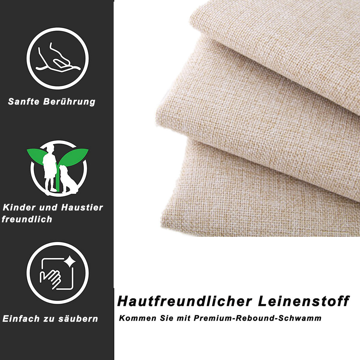 POLSTERBETT 90/200 cm mit hydraulischem Stauraum, höhenverstellbarem Kopfteil und Leinenbezug, Beige - Beige, Textil (90/200cm) - Redom