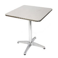 ALU-BISTROTISCH 10-ER SET Silber 10er-Set - Silberfarben, Metall (60/60/70cm) - MCW