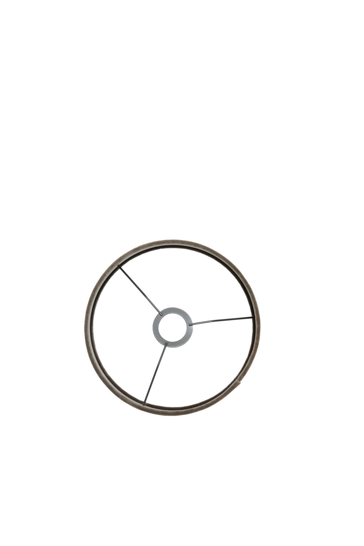 LAMPENSCHIRM Palata Braun Ø25/18 cm - Braun, Textil (25/25/18cm) - Light & Living