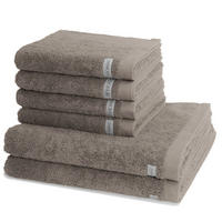 FROTTIERSET Sinfonie 6-teilig - Taupe, Textil (50/100cm) - Ross