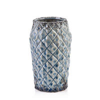 VASE Tamani Blau 16/16/25 cm Keramik - Blau, Keramik (25cm) - Mondex